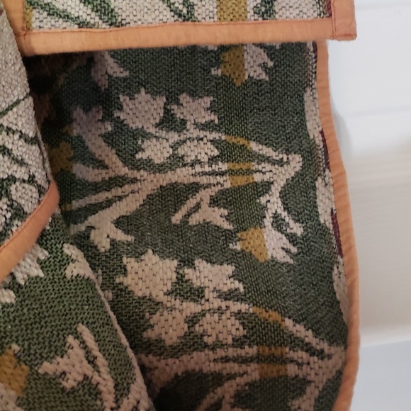 Vintage Flashback jacket womens sm detailed wooden buttons orange green oatmeal - Picture 4 of 5